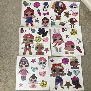 LOL Girls Wall Decals Art Stickers Decor Removable for Kids